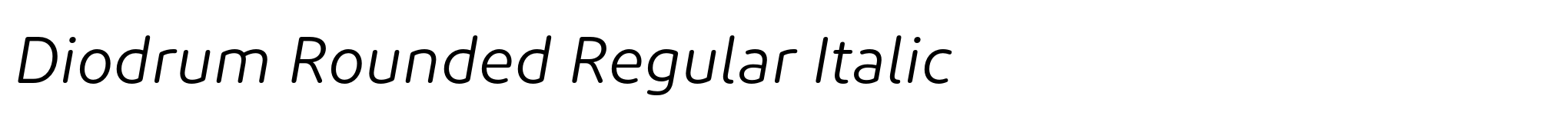 Diodrum Rounded Regular Italic image